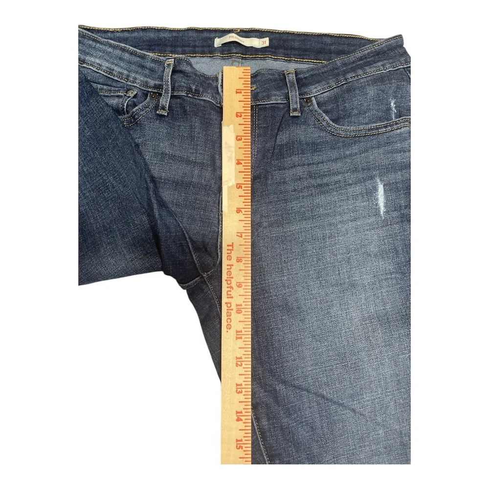 Levi's 711 Skinny Denim Blue Jeans Womens Size 31